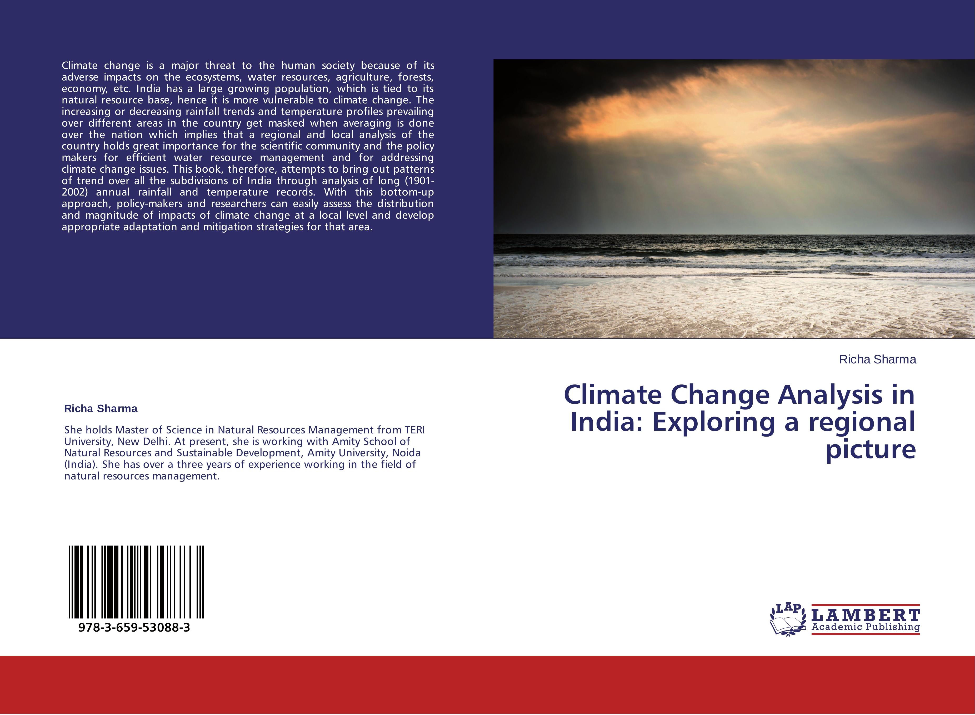 Vorderes Coverbild Climate Change Analysis in India: Exploring a regional picture