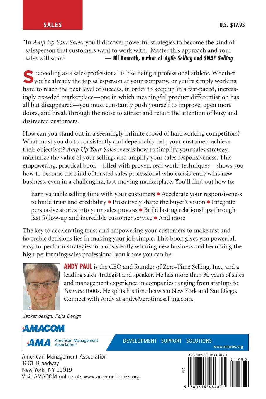 Rückseitencover The Amp Up Your Sales