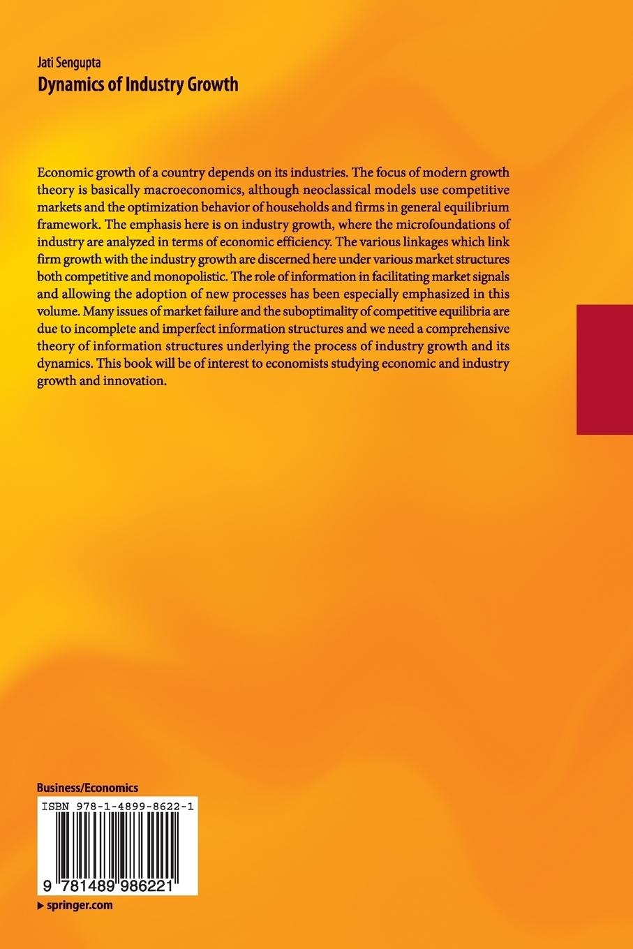 Rückseitencover Dynamics of Industry Growth