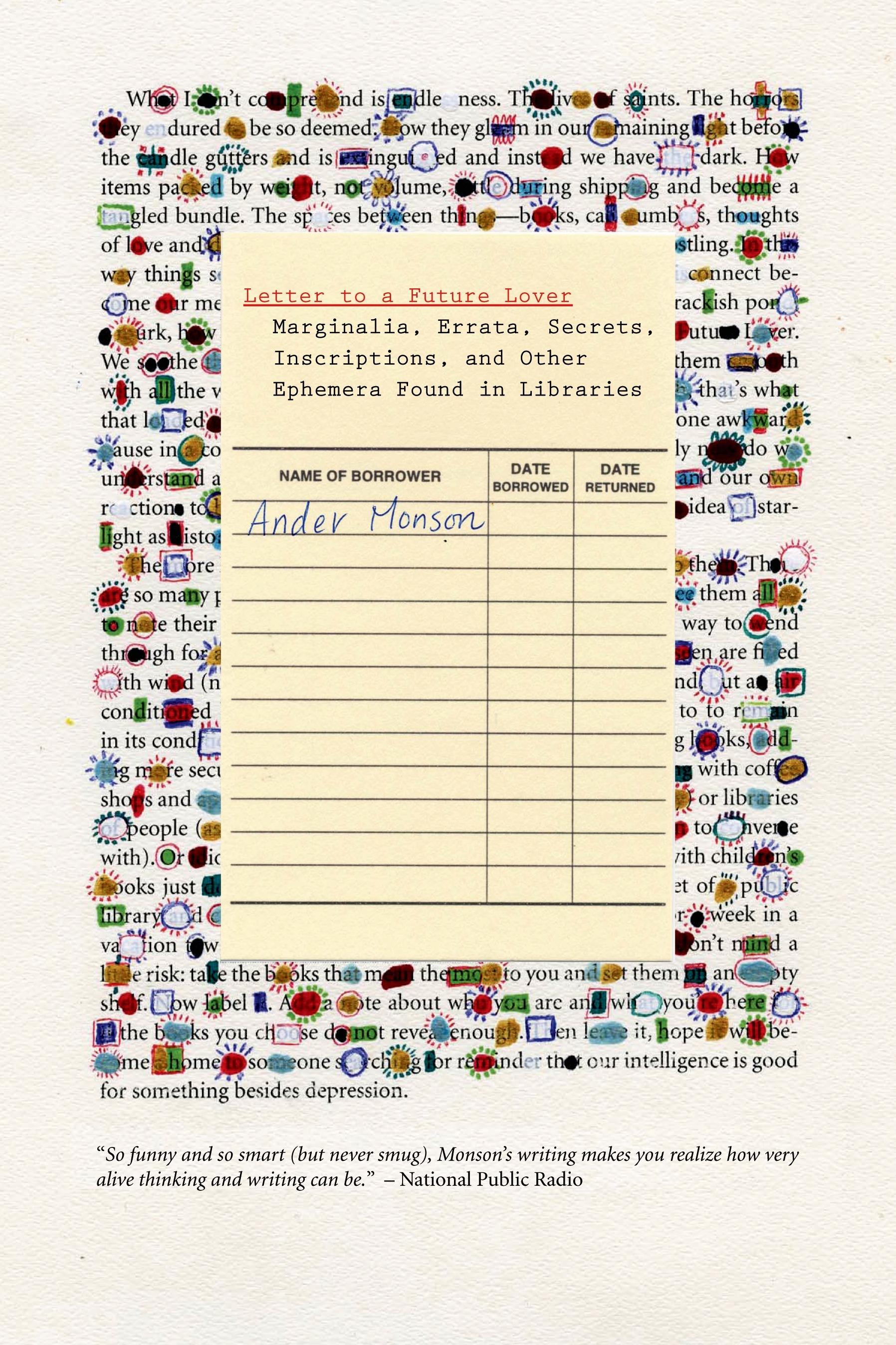 Vorderes Coverbild Letter to a Future Lover