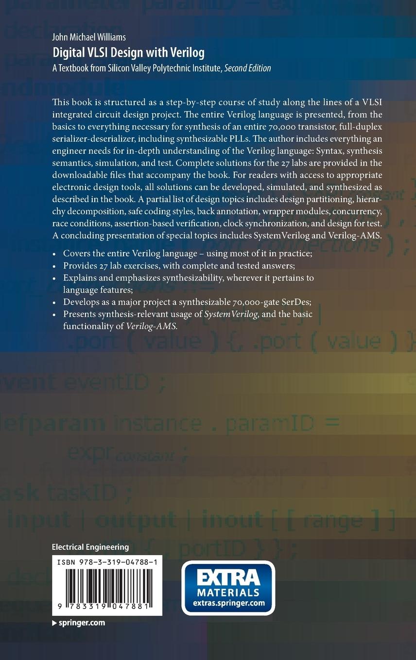 Rückseitencover Digital VLSI Design with Verilog