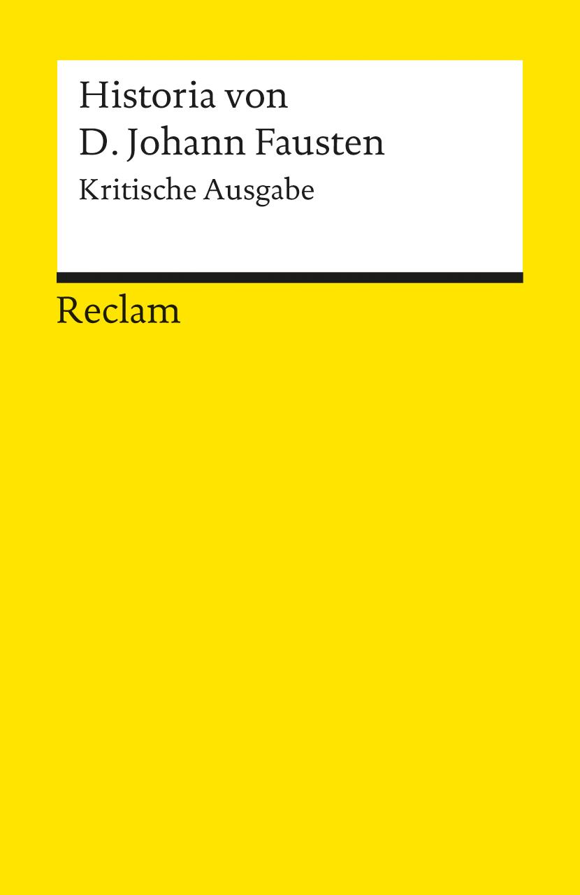 Vorderes Coverbild Historia von D. Johann Fausten