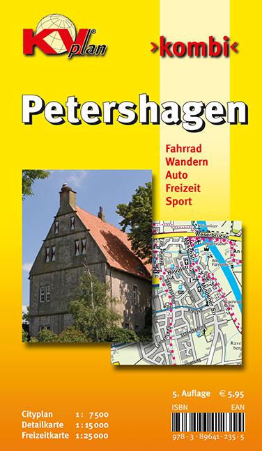 Vorderes Coverbild Petershagen, KVplan, Radkarte/Wanderkarte/Stadtplan, 1:25.000 / 1:15.000 / 1:7.500