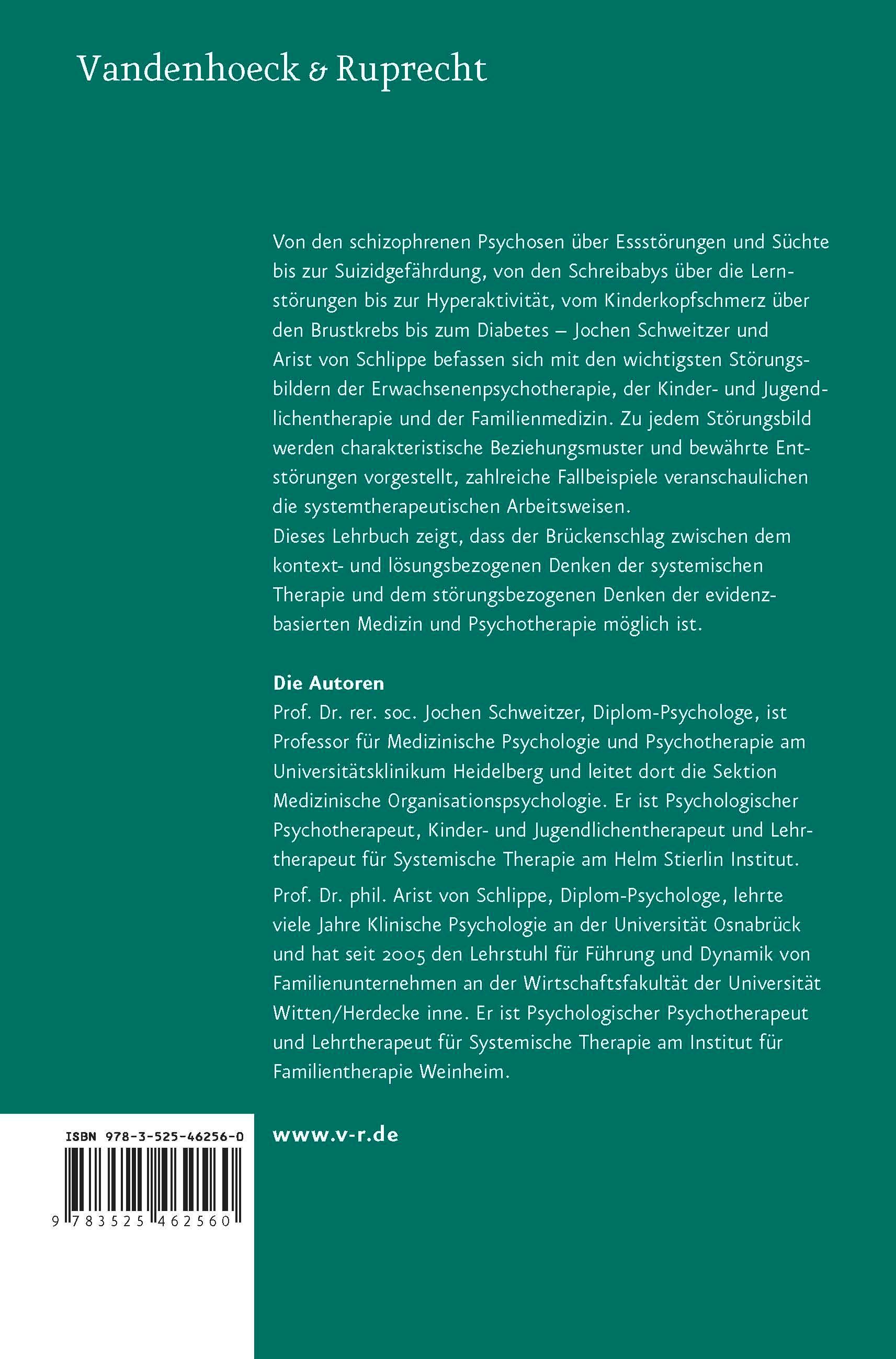 Rückseitencover Lehrbuch der systemischen Therapie und Beratung II