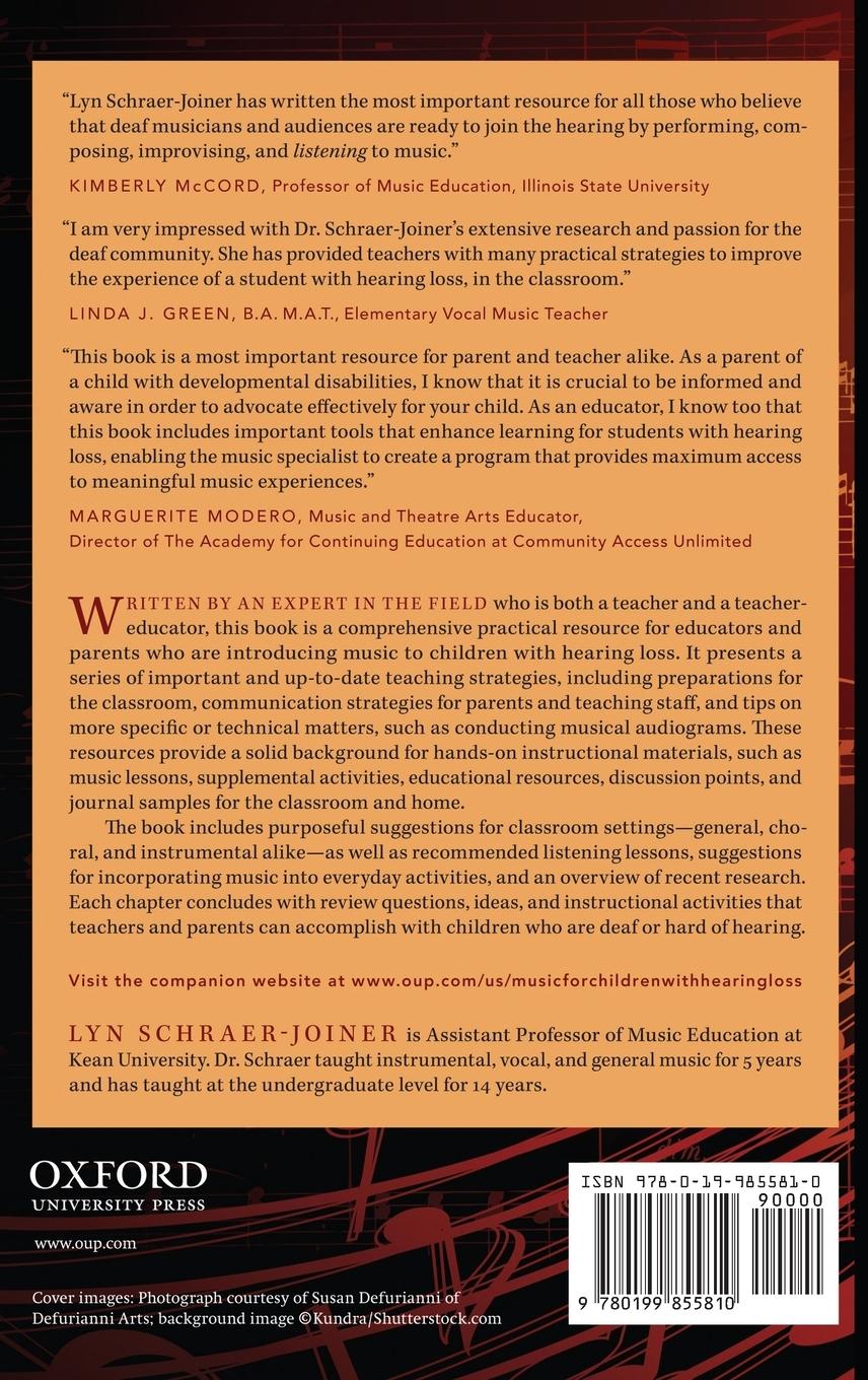 Rückseitencover Music for Children with Hearing Loss