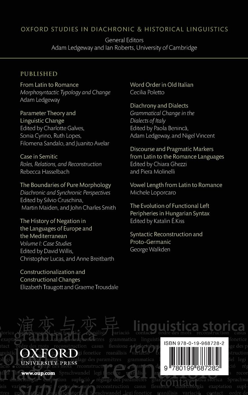 Rückseitencover History of Low German Negation