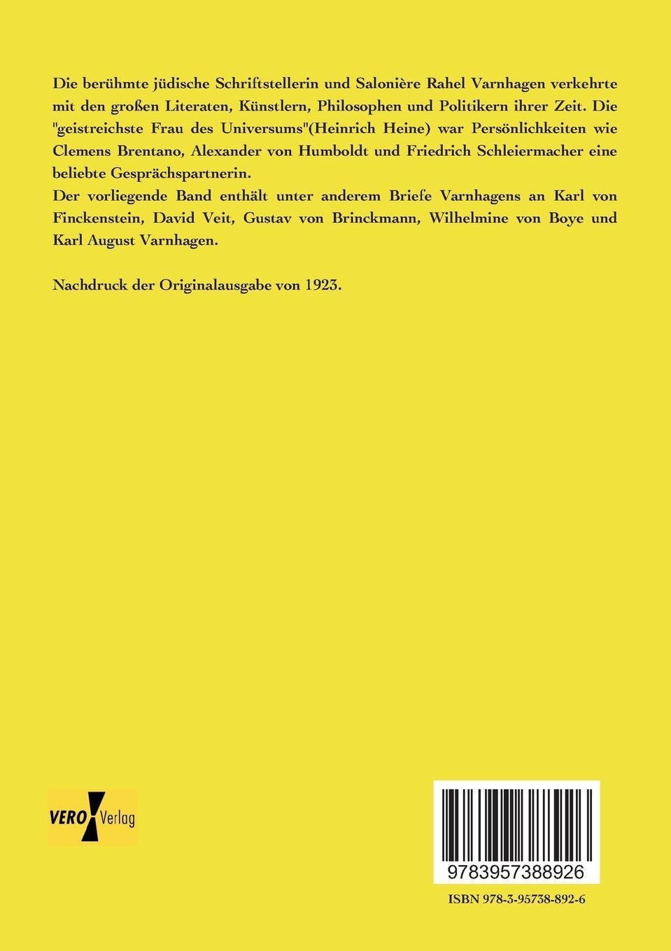 Rückseitencover Ein Lebensbild aus ihren Briefen