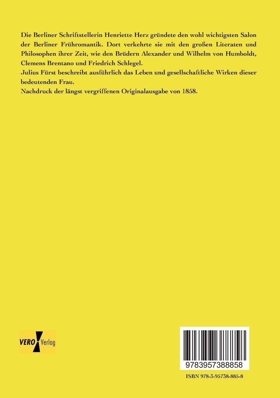 Rückseitencover Henriette Herz