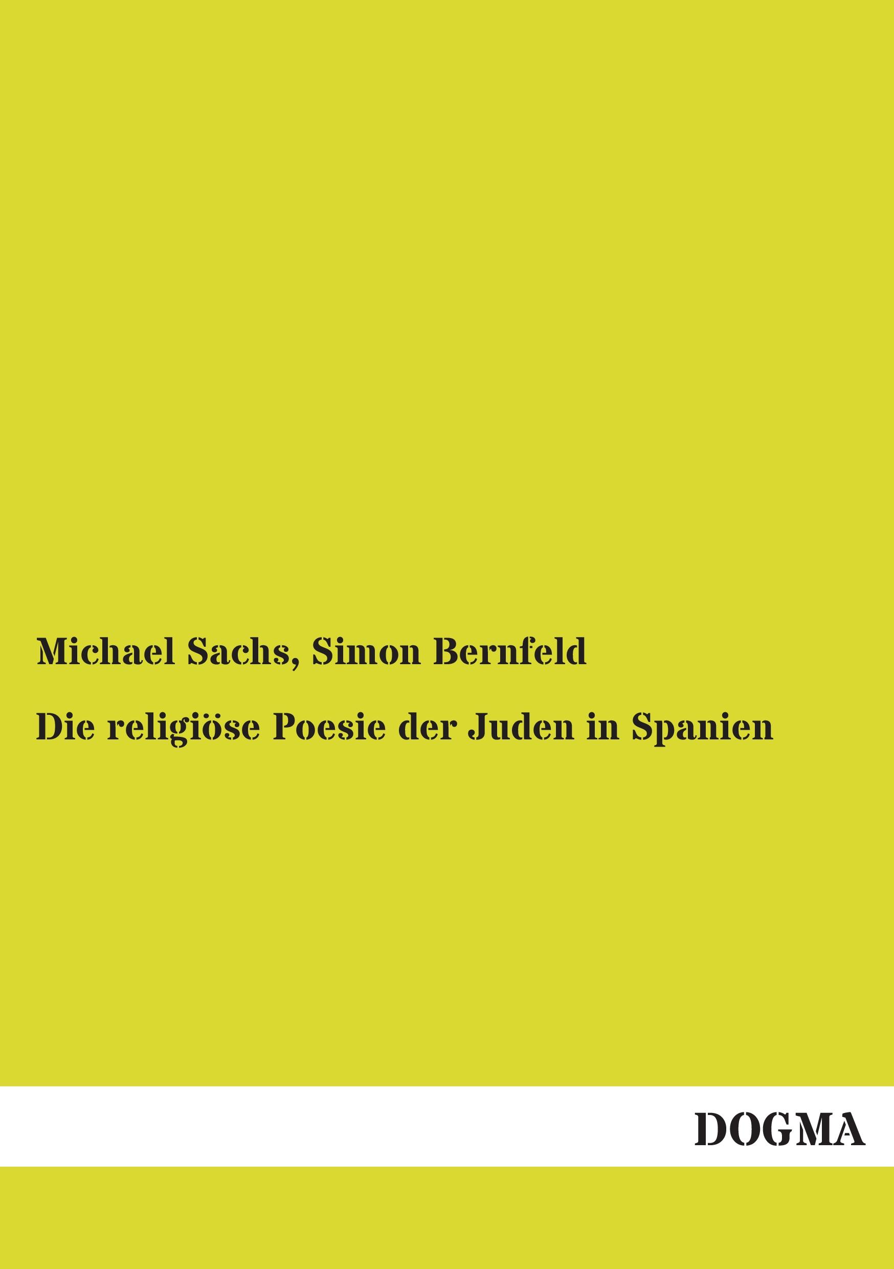 Vorderes Coverbild Die religiöse Poesie der Juden in Spanien