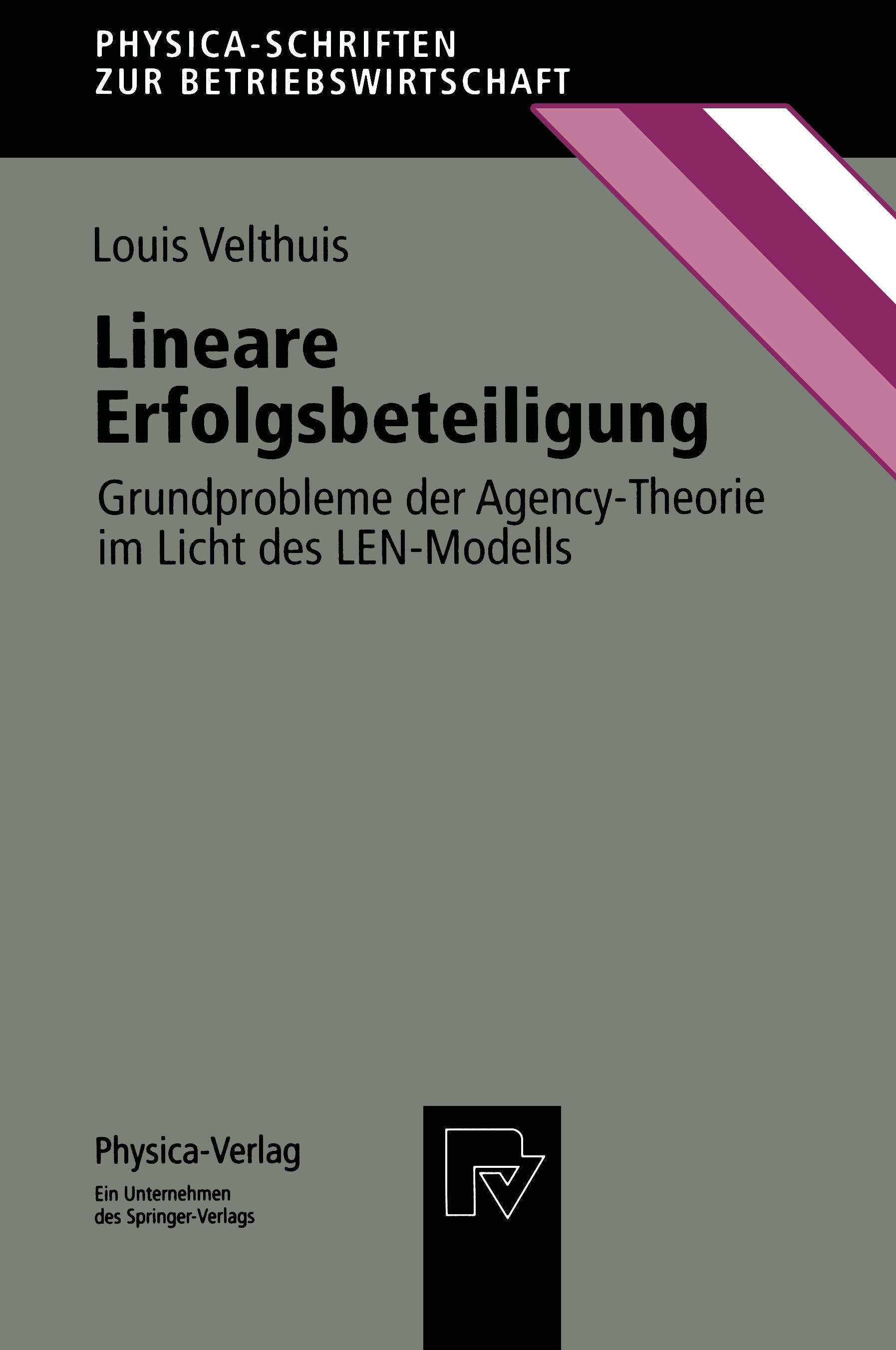 Vorderes Coverbild Lineare Erfolgsbeteiligung