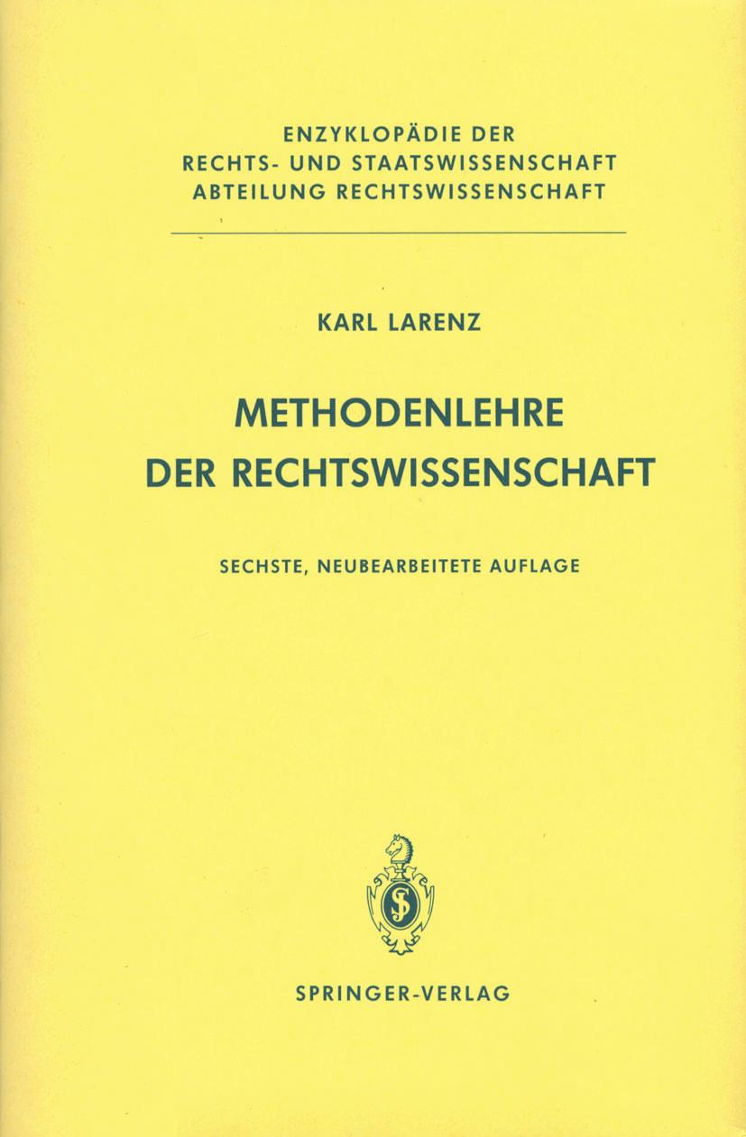 Vorderes Coverbild Methodenlehre der Rechtswissenschaft