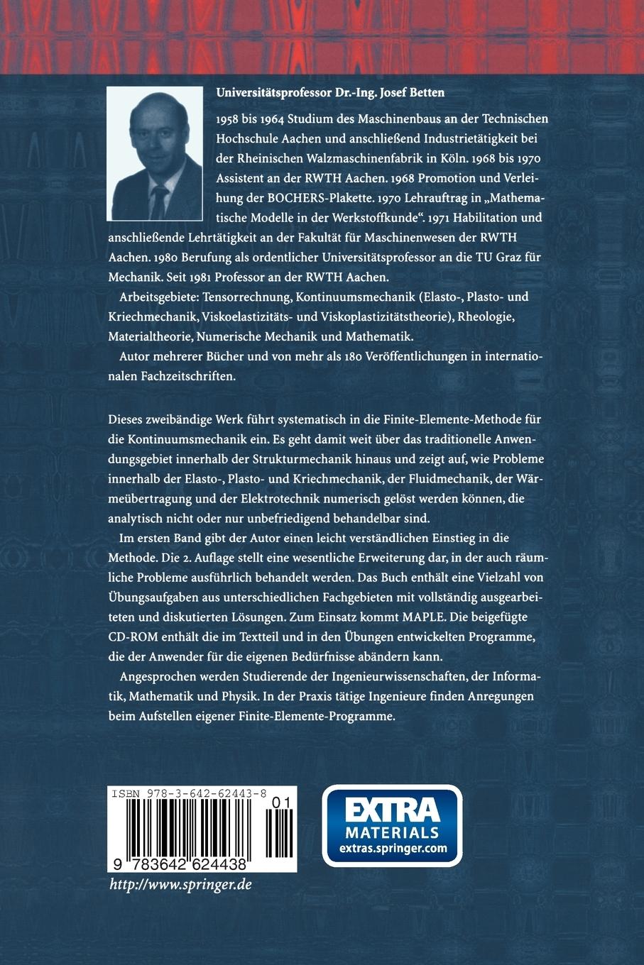 Rückseitencover Finite Elemente für Ingenieure 1