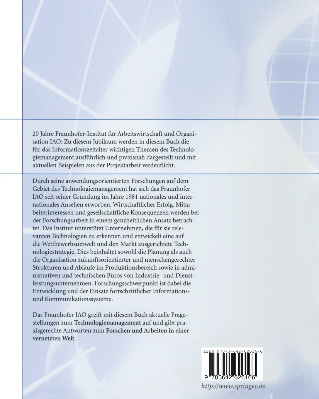 Rückseitencover Technologiemanagement