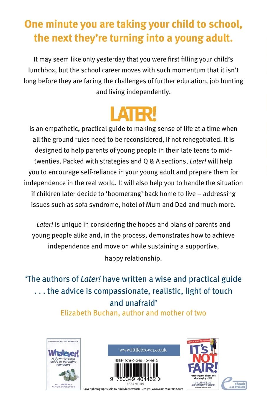 Rückseitencover Later!