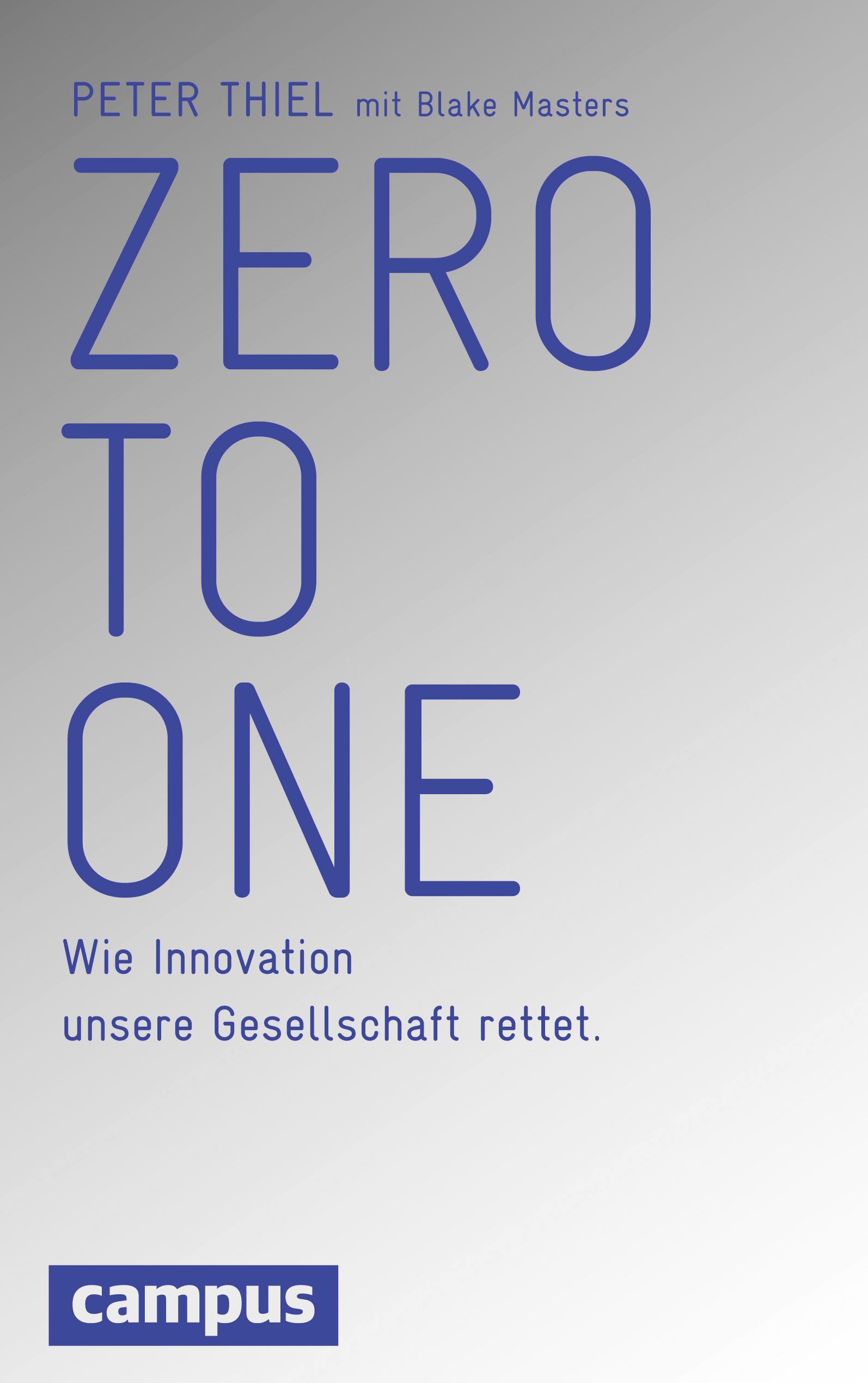 Vorderes Coverbild Zero to One