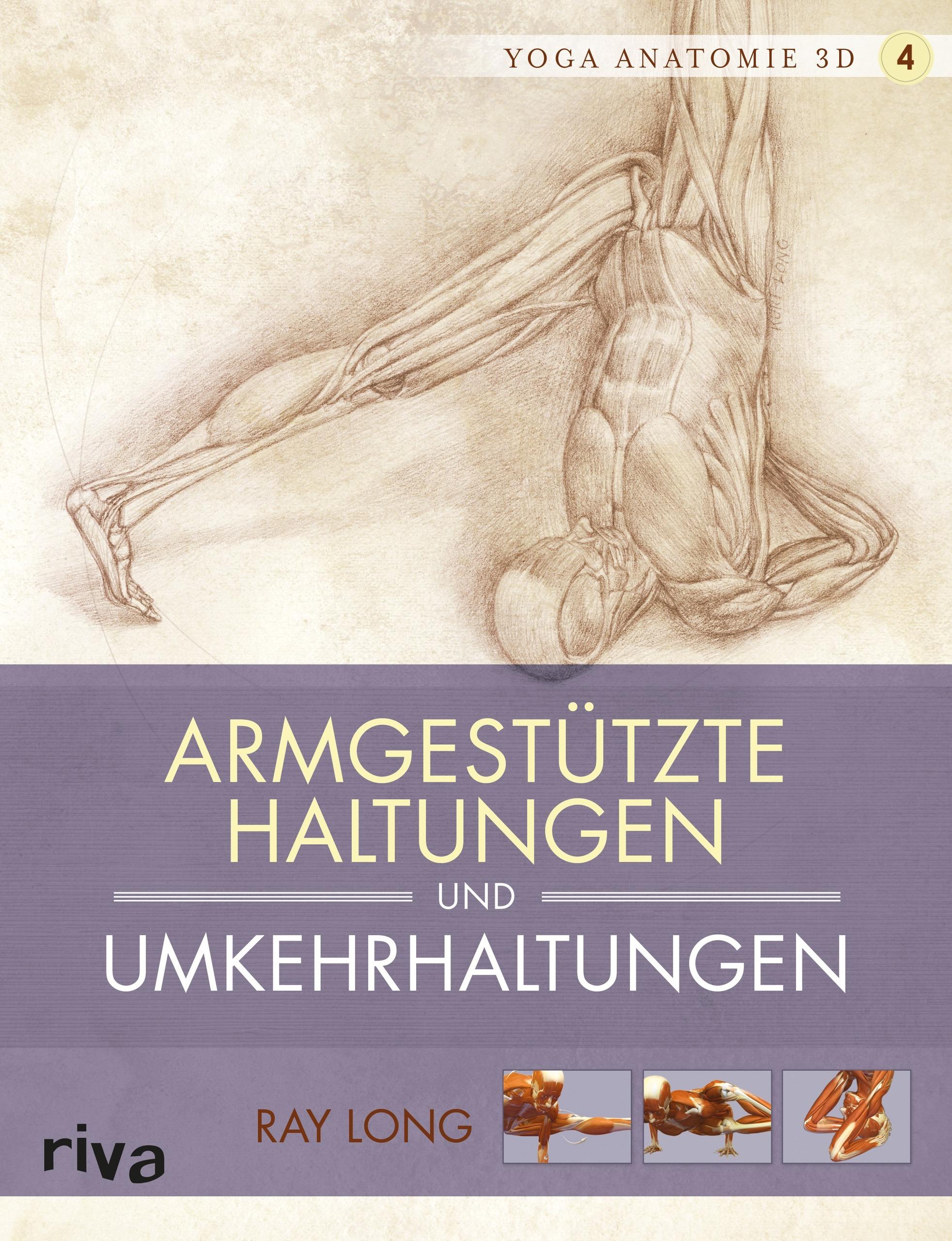 Vorderes Coverbild Yoga-Anatomie 3D. Armgestützte Haltungen und Umkehrhaltungen