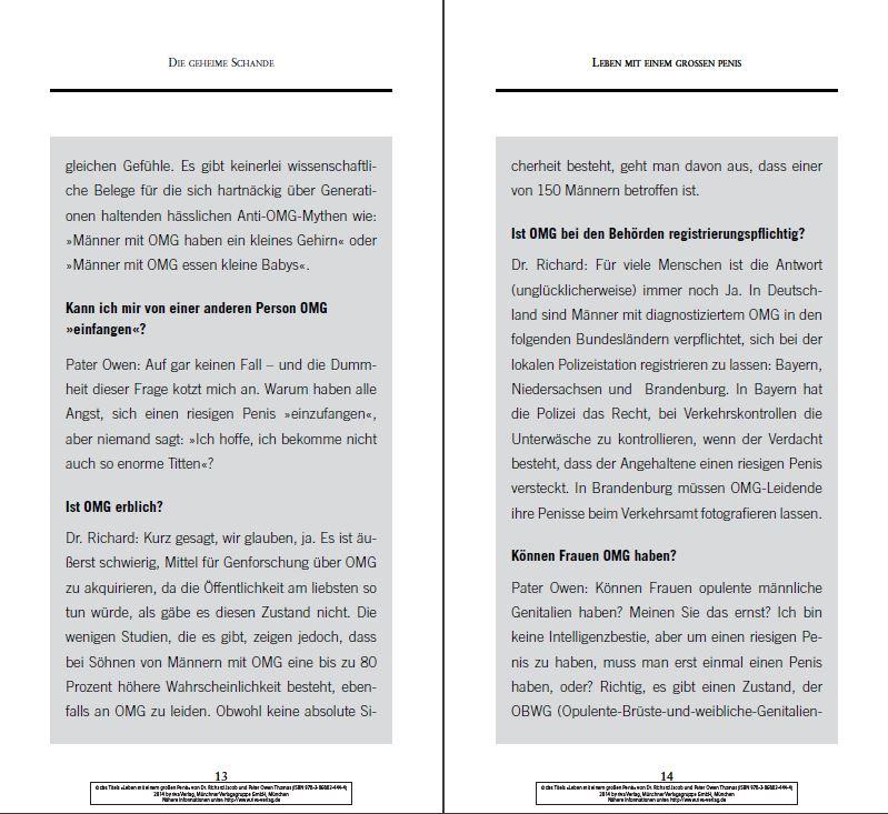 Beispielinhalt (Bild) Leben mit einem großen Penis