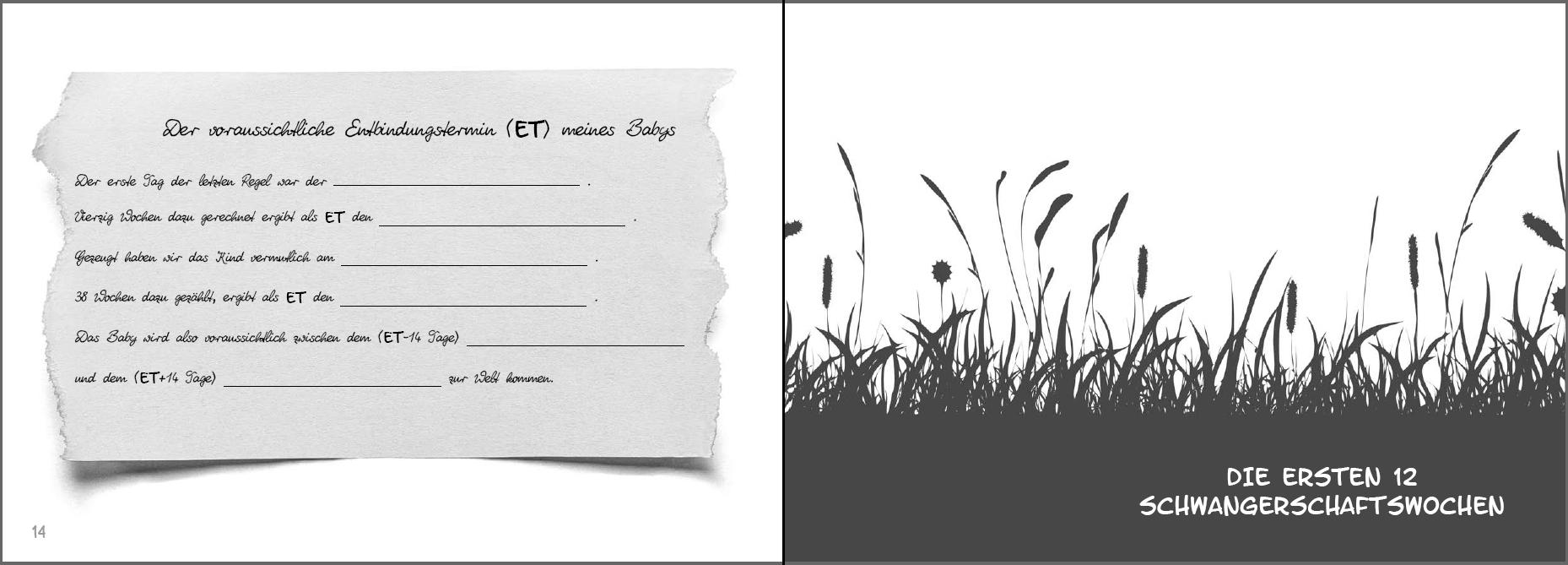 Beispielinhalt (Bild) Babyzauber - Dein persönlicher Begleiter für eine entspannte Schwangerschaft, Geburt und erste Babyzeit