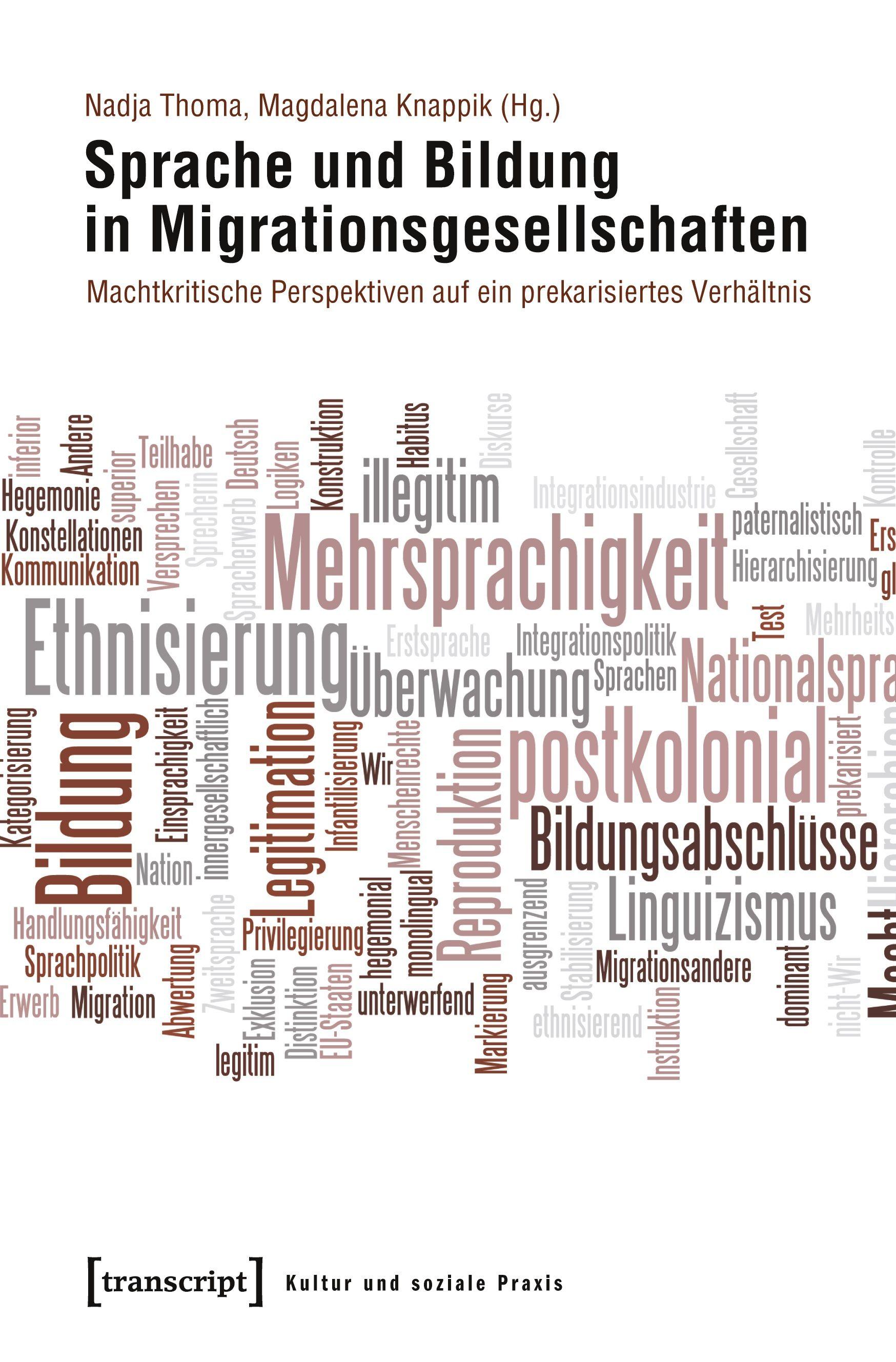 Vorderes Coverbild Sprache und Bildung in Migrationsgesellschaften