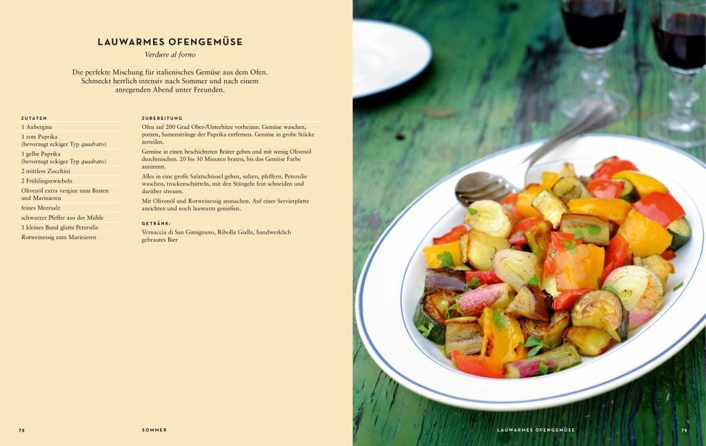 Beispielinhalt (Bild) Italien vegetarisch