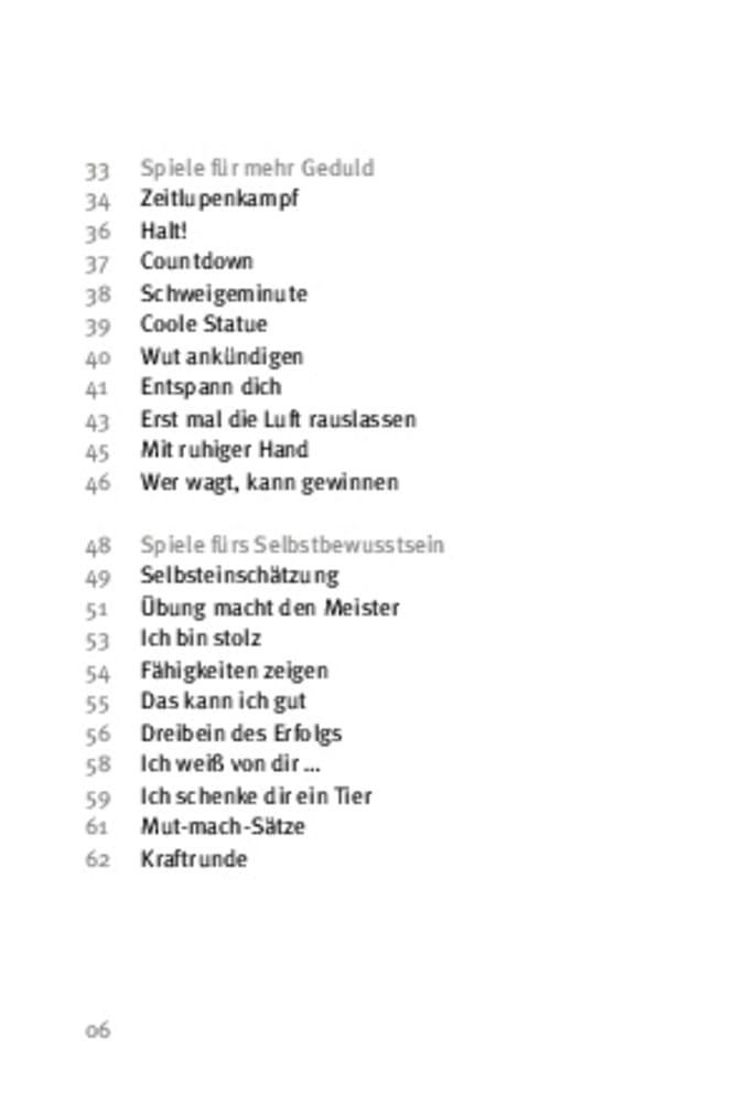 Beispielinhalt (Bild) Die 50 besten Spiele zur Frustrationstoleranz