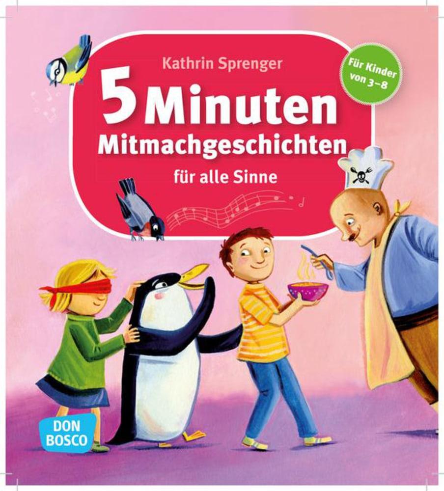 Vorderes Coverbild 5-Minuten-Mitmachgeschichten für alle Sinne