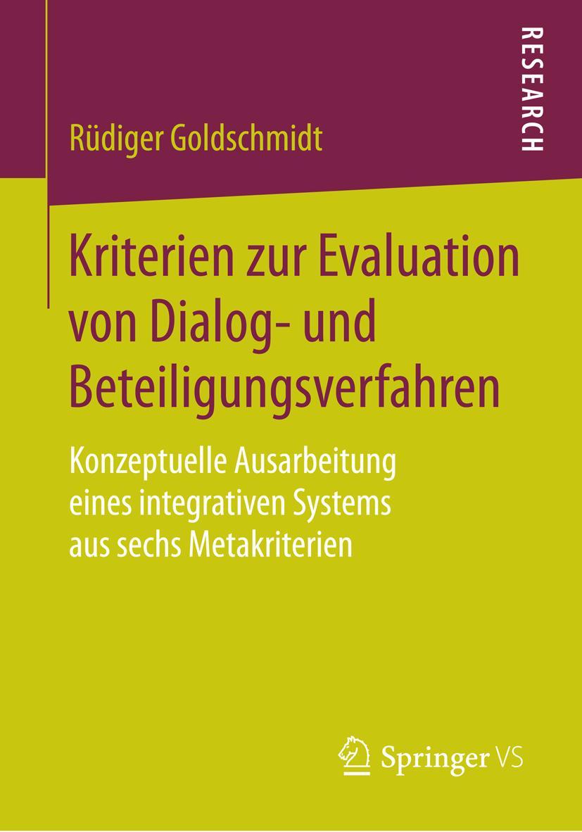 Vorderes Coverbild Kriterien zur Evaluation von Dialog- und Beteiligungsverfahren