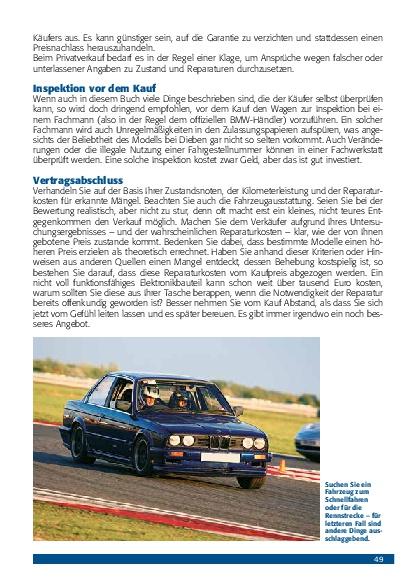 Beispielinhalt (Bild) Praxisratgeber Klassikerkauf: BMW 3er-Reihe (E30)