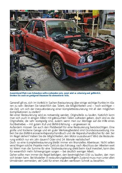 Beispielinhalt (Bild) Praxisratgeber Klassikerkauf: BMW 3er-Reihe (E30)