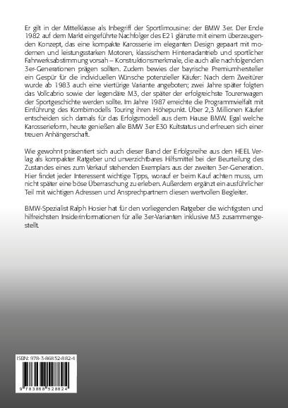 Rückseitencover Praxisratgeber Klassikerkauf: BMW 3er-Reihe (E30)