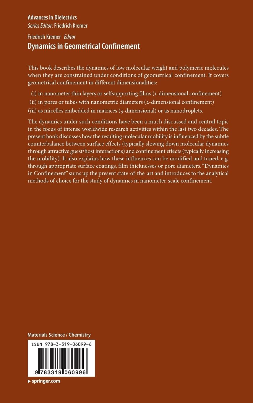 Rückseitencover Dynamics in Geometrical Confinement