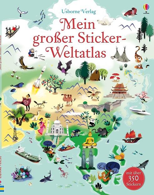 Vorderes Coverbild Mein großer Sticker-Weltatlas