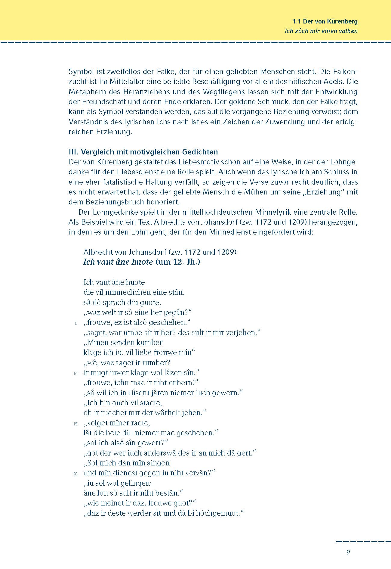 Beispielinhalt (Bild) Beliebte Gedichte interpretiert