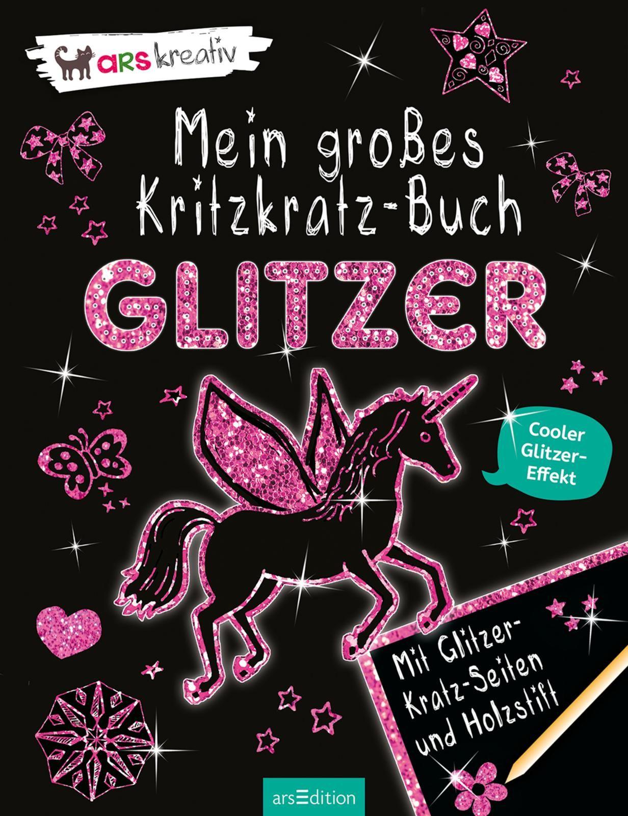Beispielinhalt (Bild) Mein großes Kritzkratz-Buch Glitzer
