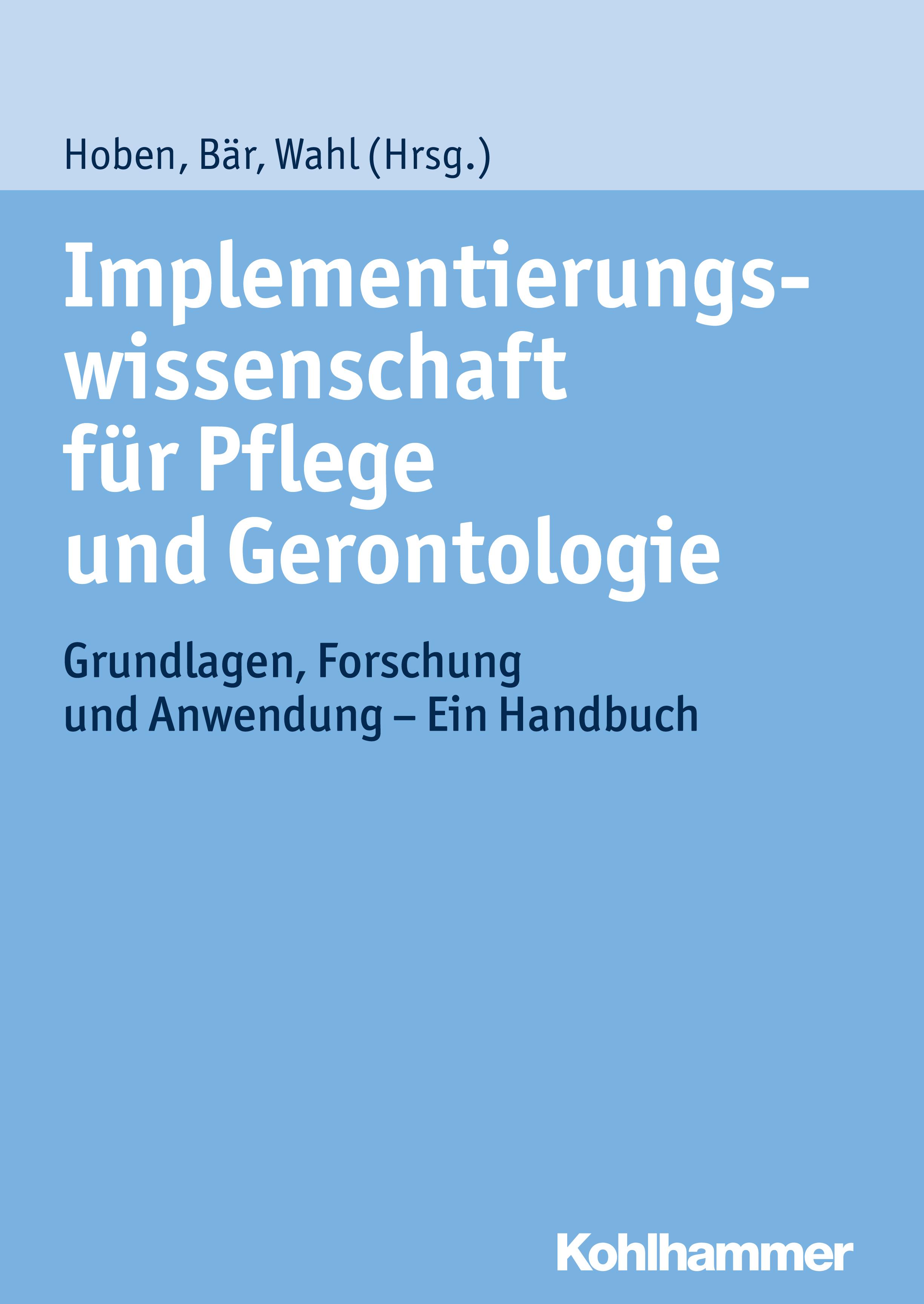 Vorderes Coverbild Implementierungswissenschaft für Pflege und Gerontologie