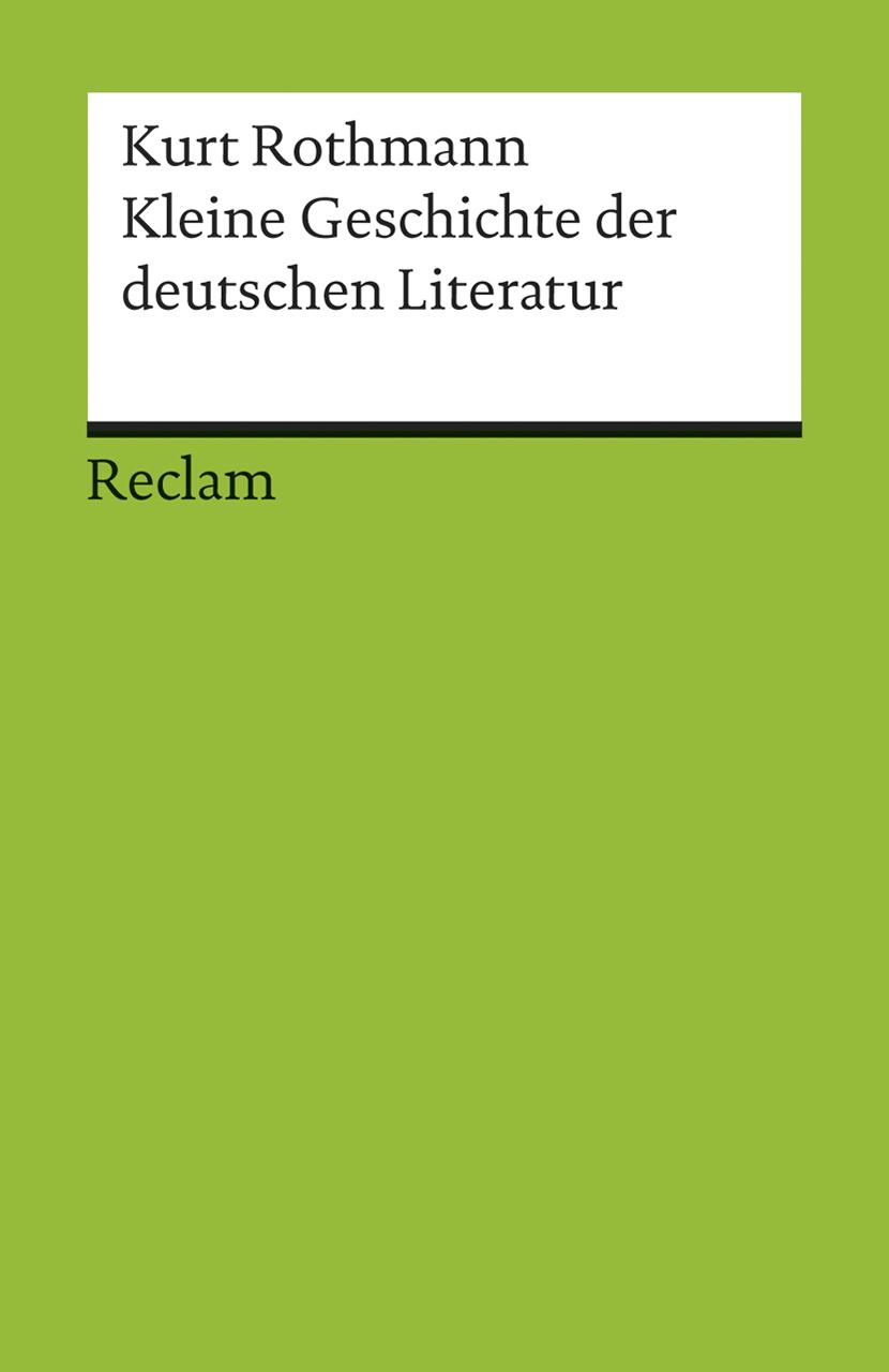 Vorderes Coverbild Kleine Geschichte der deutschen Literatur