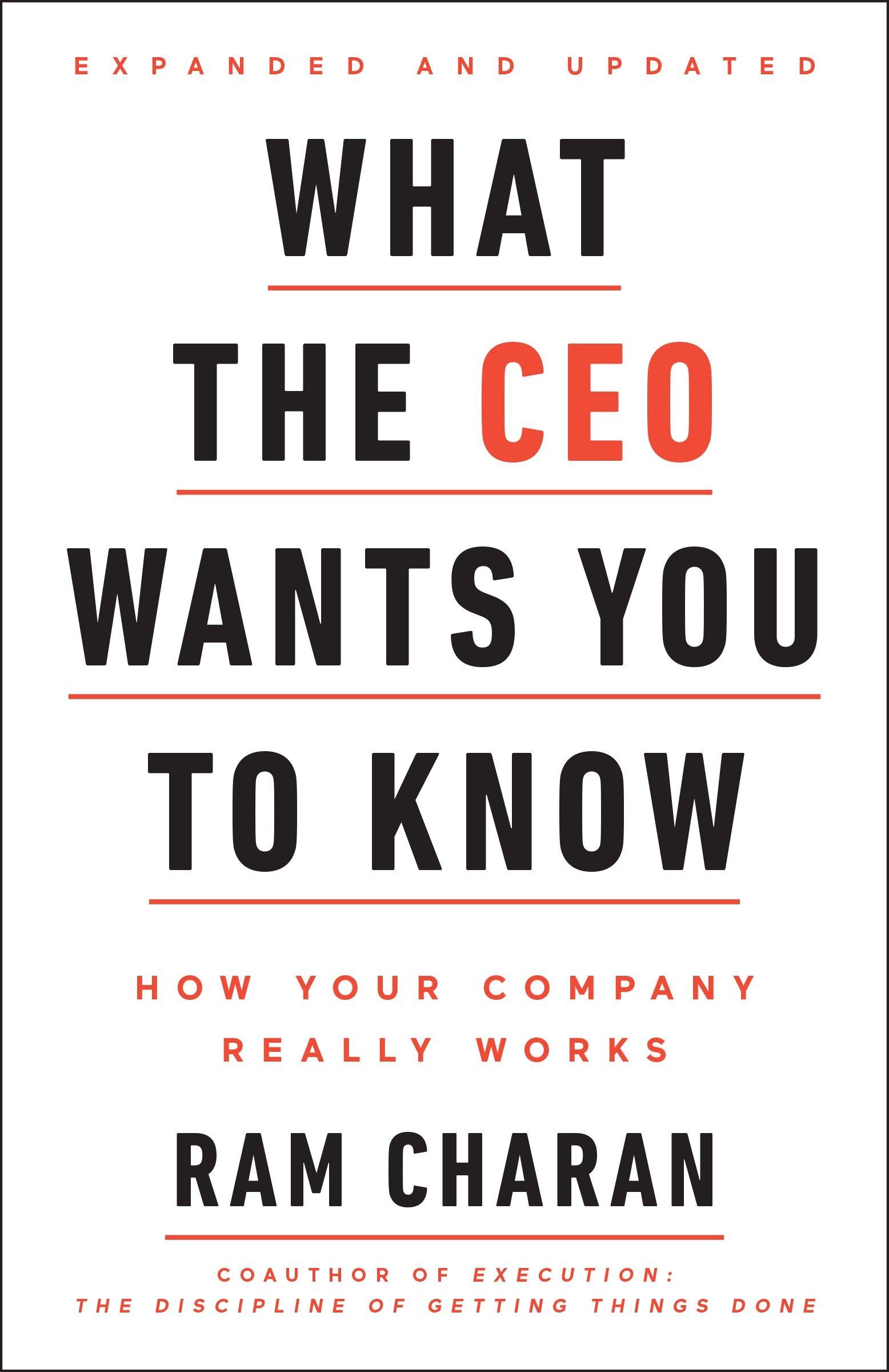 Vorderes Coverbild What the CEO Wants You to Know, Expanded and Updated