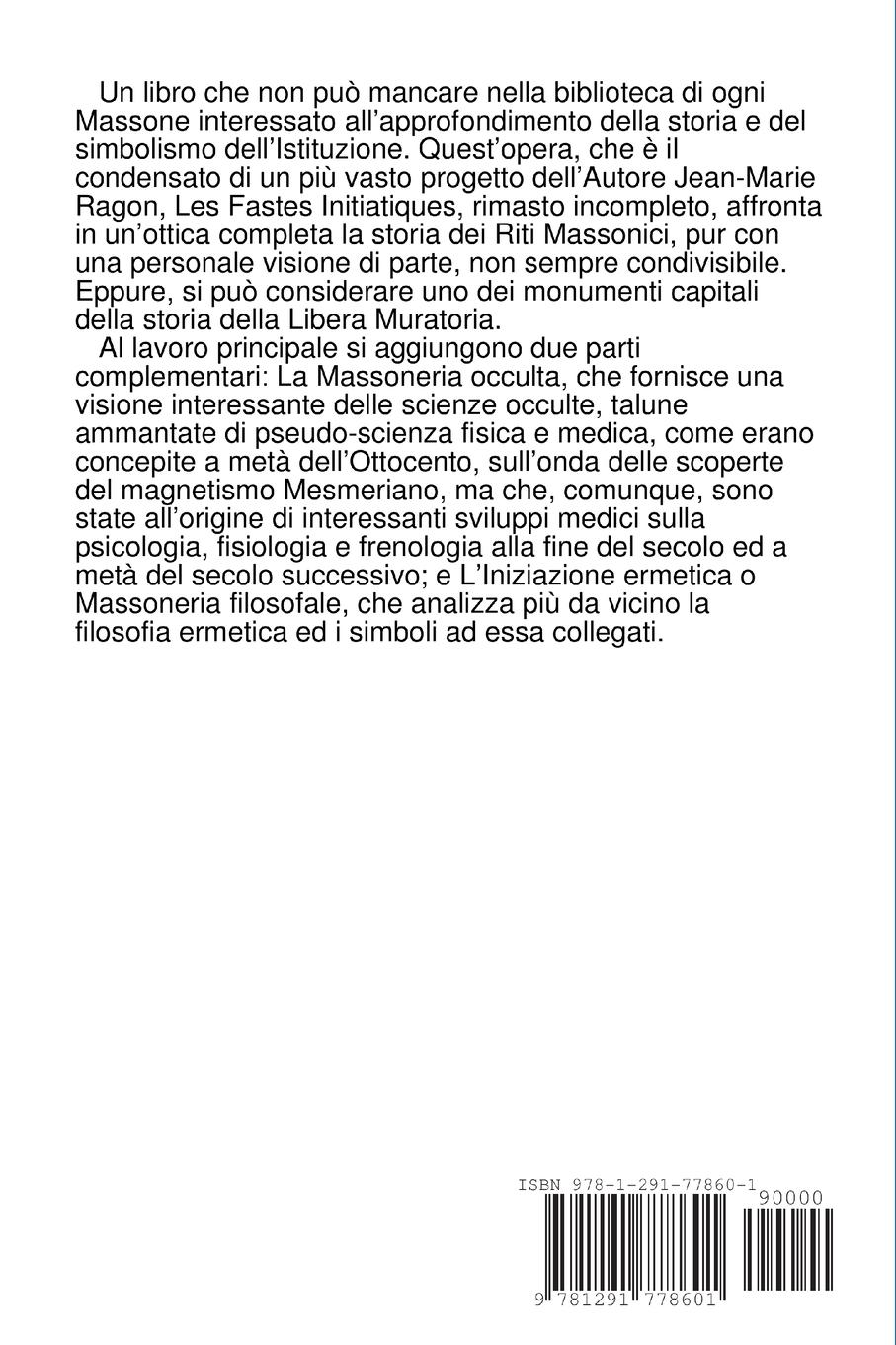 Rückseitencover Ortodossia Massonica