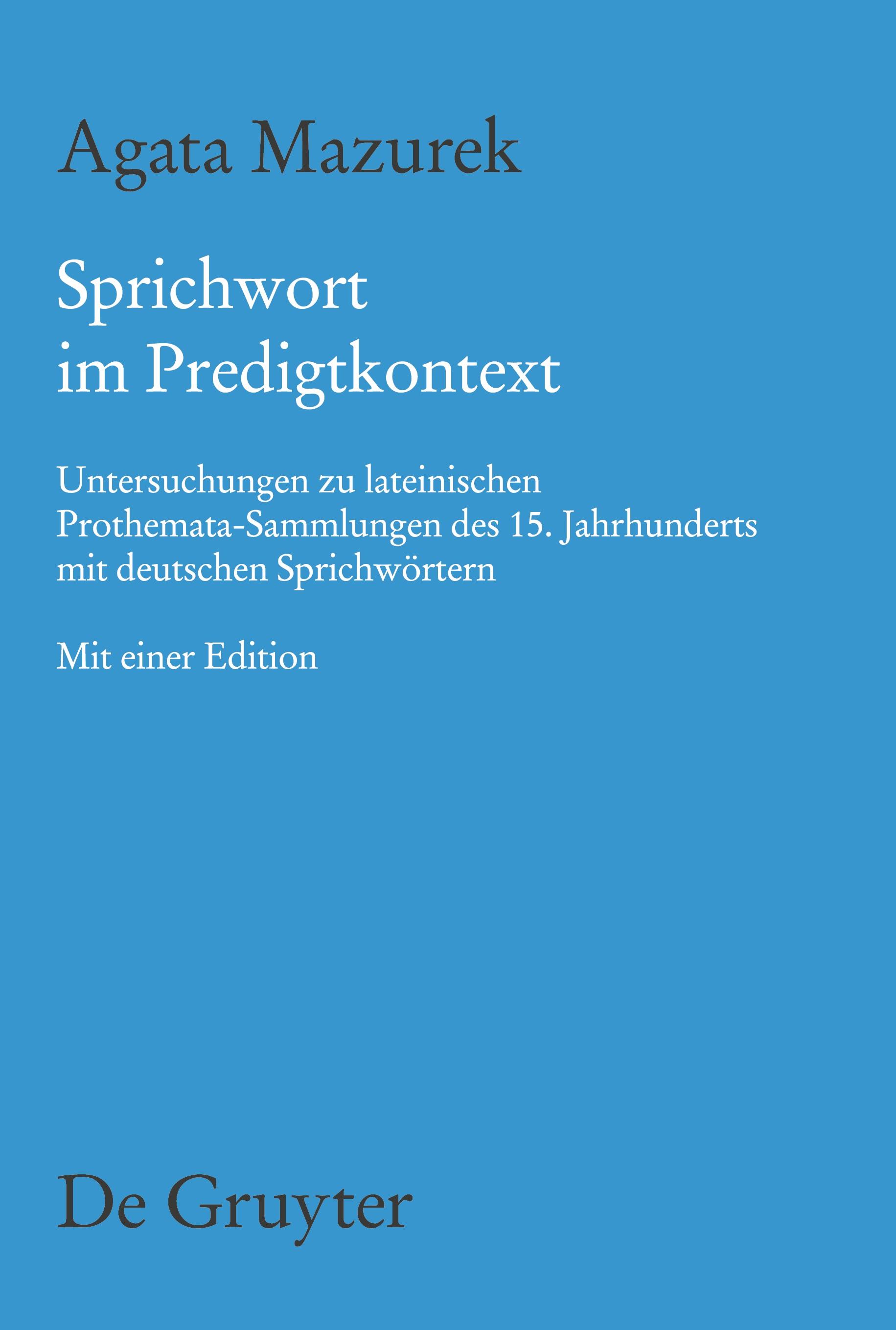 Vorderes Coverbild Sprichwort im Predigtkontext
