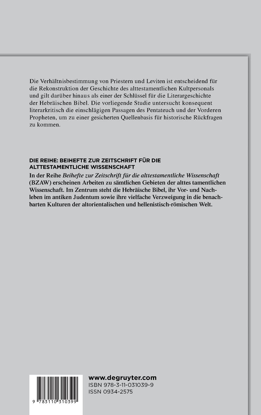Rückseitencover Von Priestern zum Patriarchen
