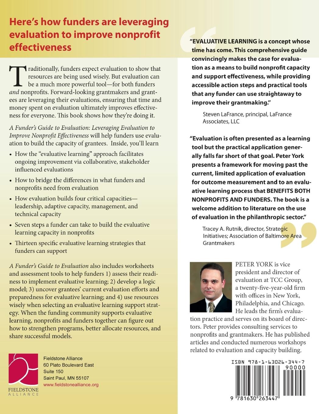 Rückseitencover A Funder's Guide to Evaluation