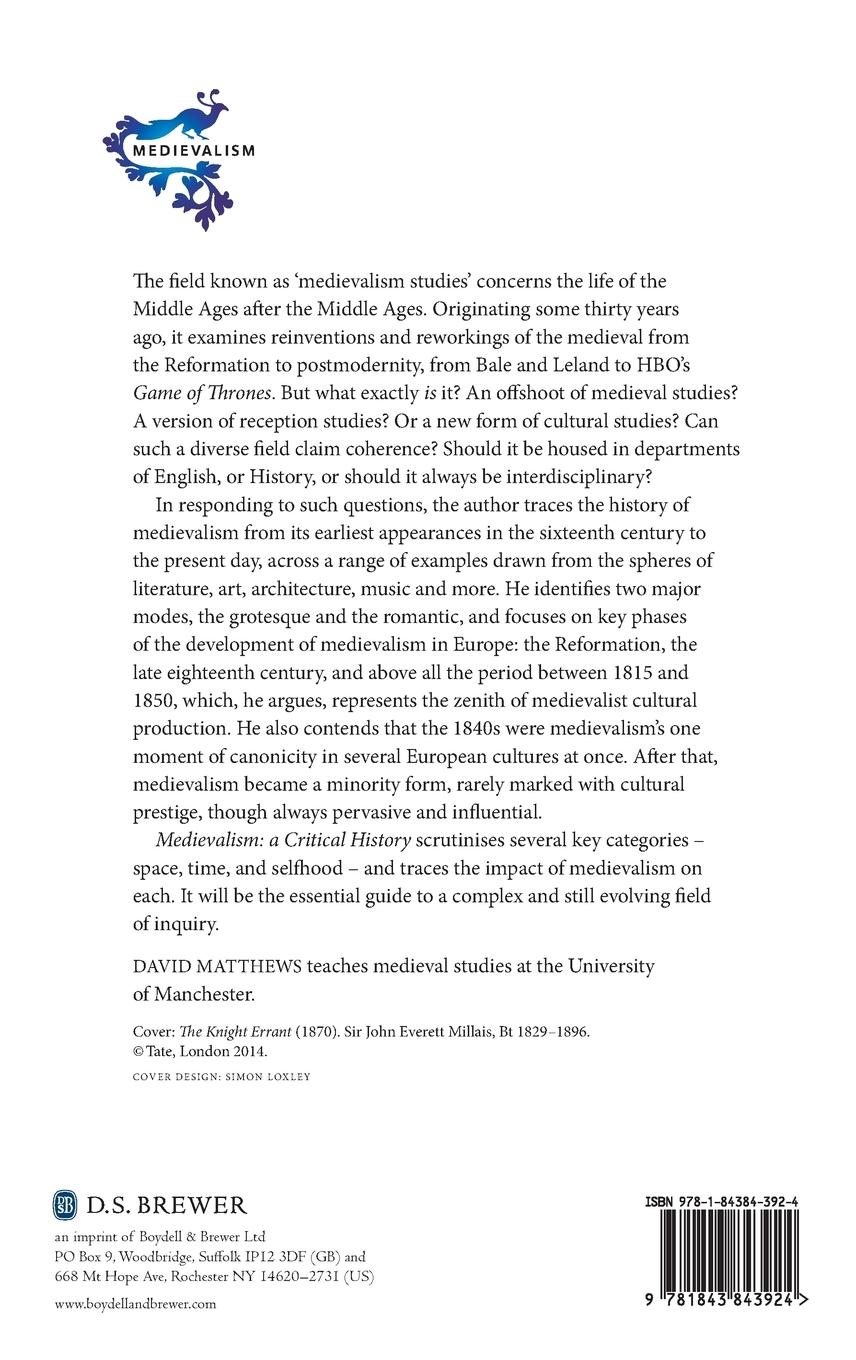 Rückseitencover Medievalism