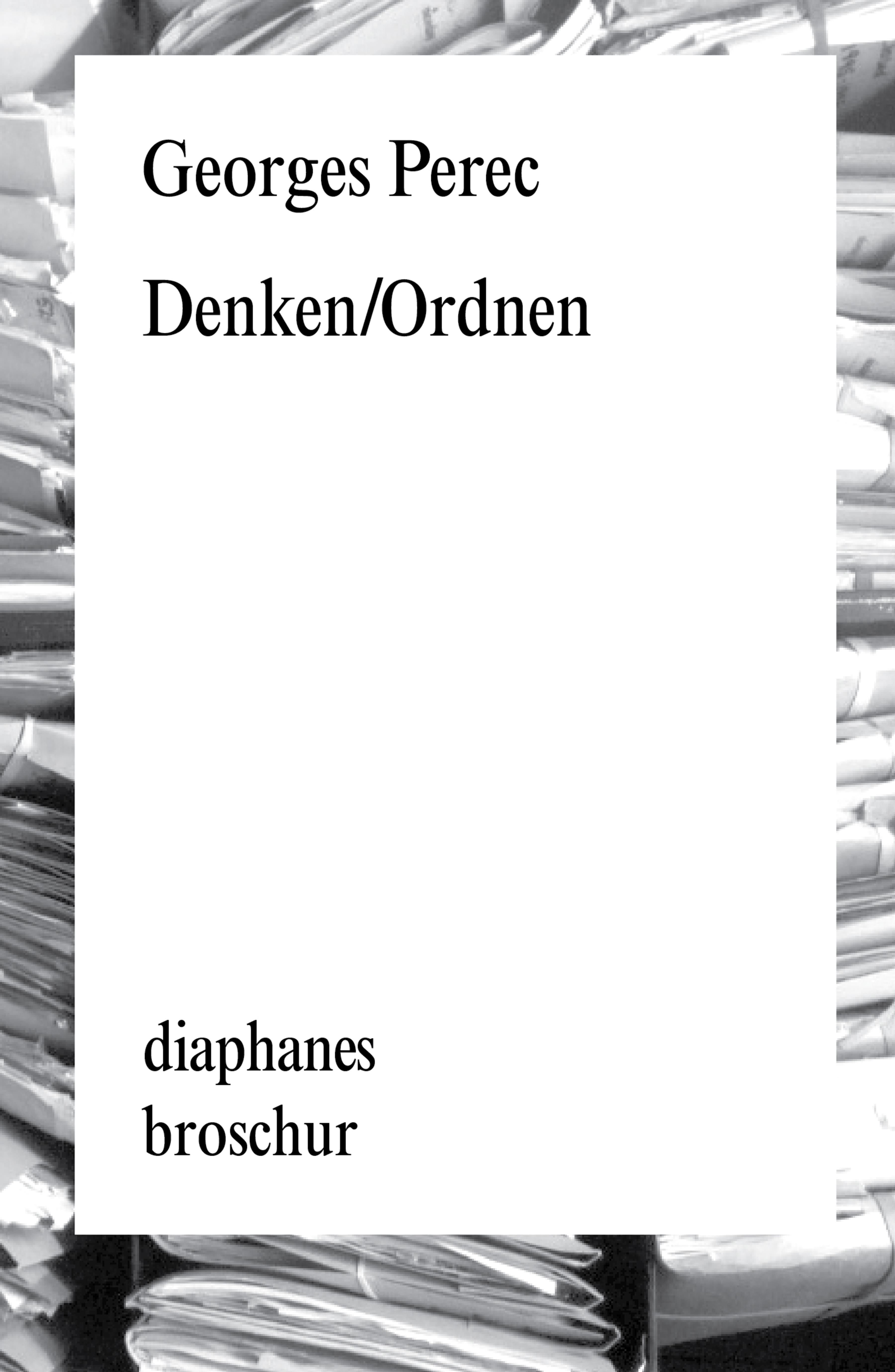 Vorderes Coverbild Denken/Ordnen