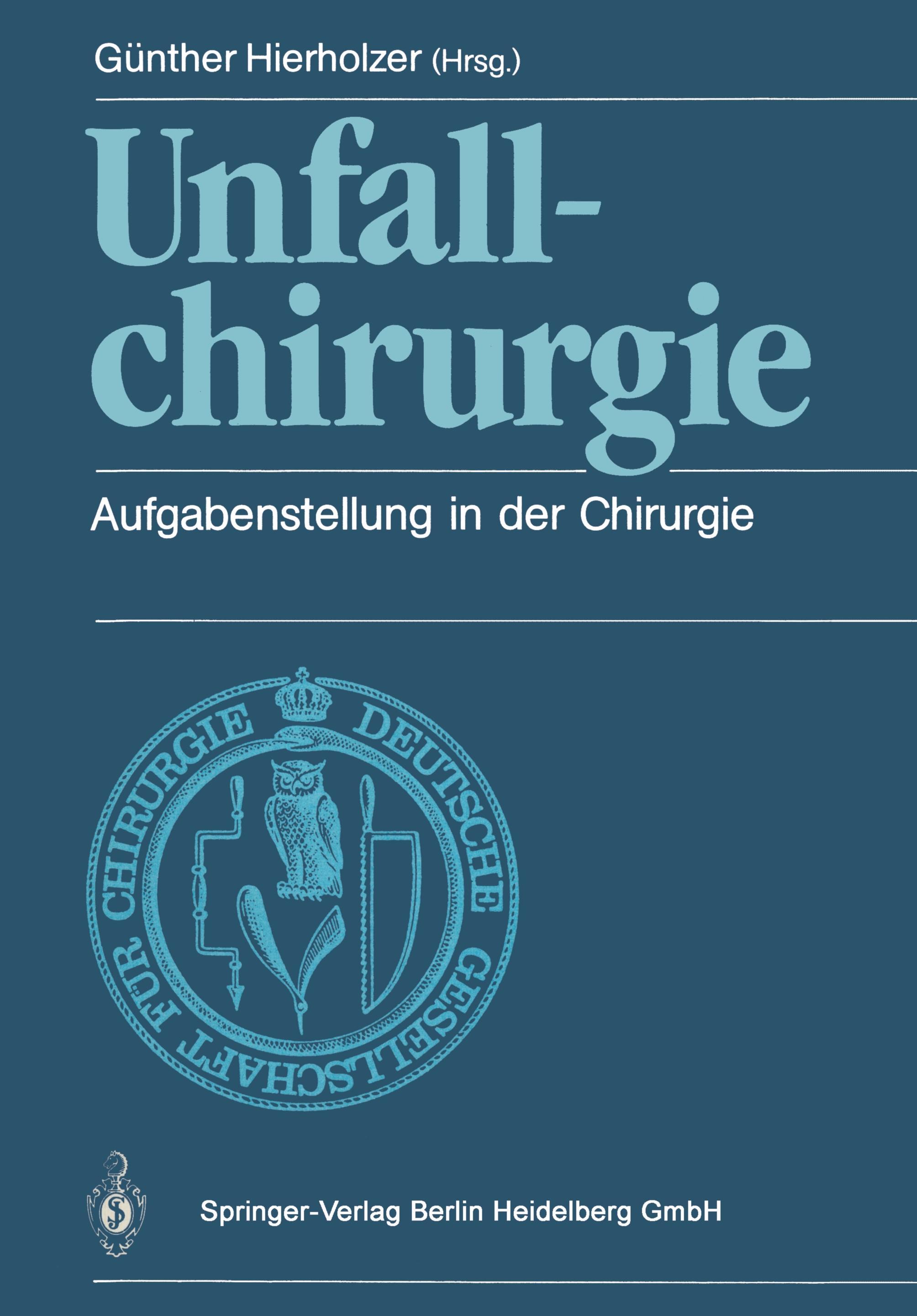 Vorderes Coverbild Unfallchirurgie