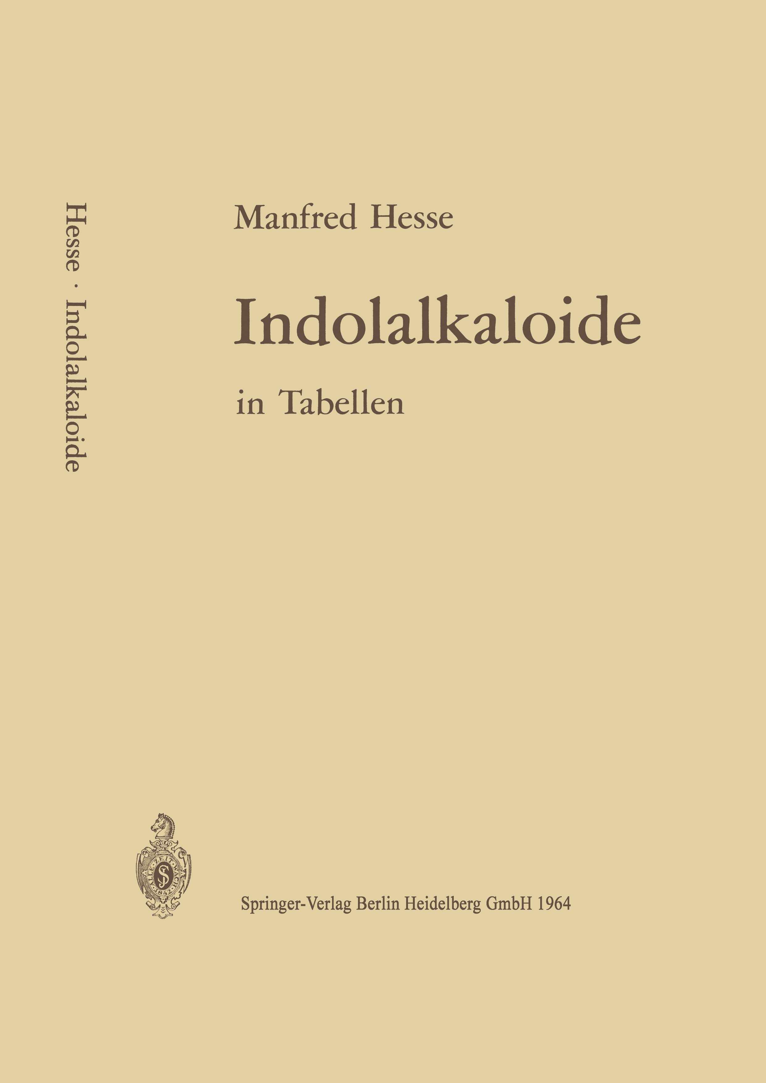 Vorderes Coverbild Indolalkaloide in Tabellen
