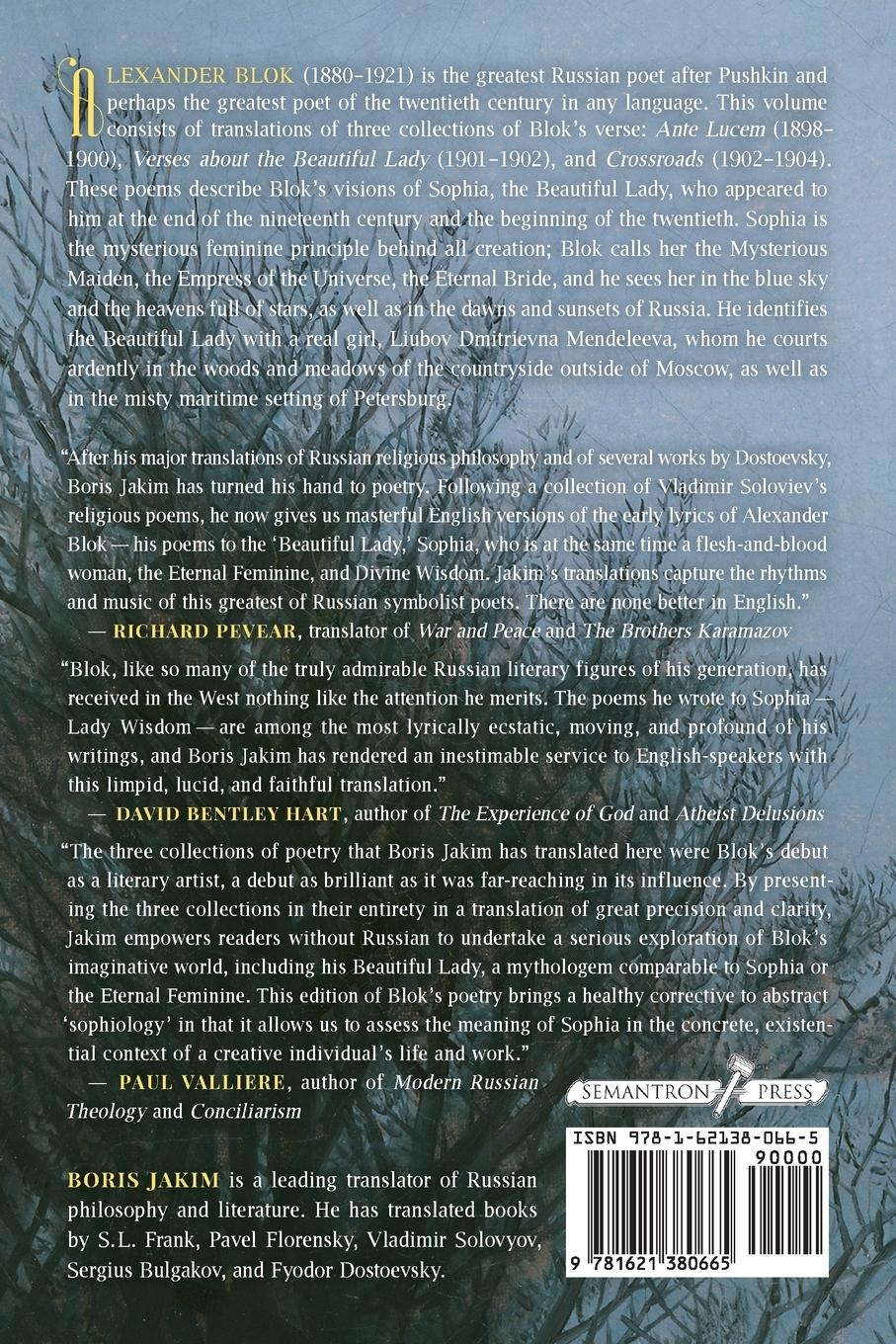 Rückseitencover Poems of Sophia