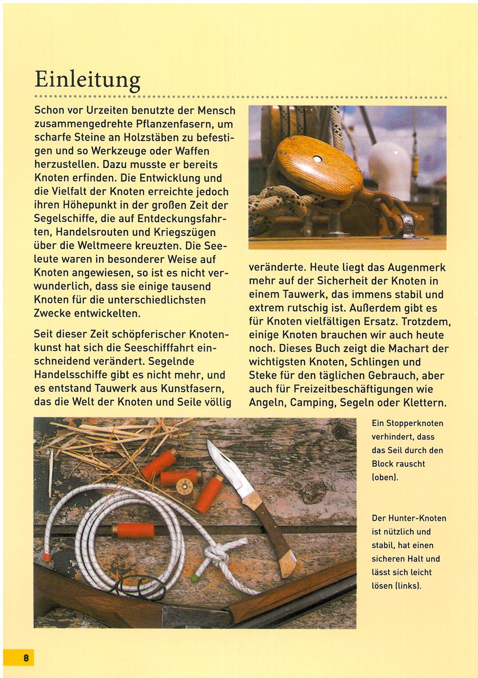 Beispielinhalt (Bild) Knoten für Segler, Angler, Bergsteiger und Camper
