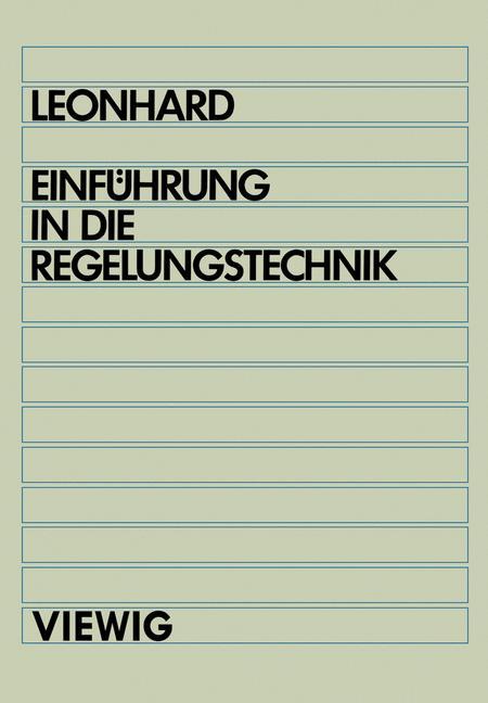 Vorderes Coverbild Einführung in die Regelungstechnik