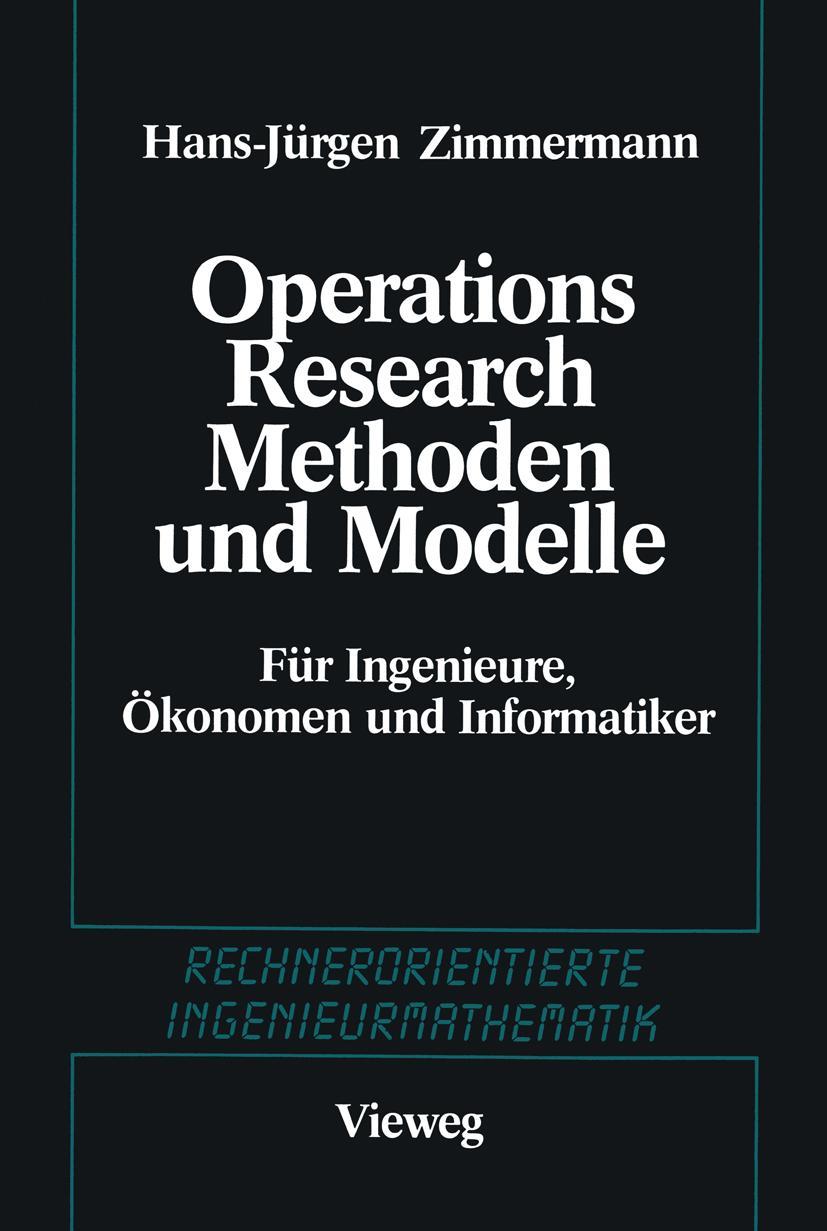 Vorderes Coverbild Methoden und Modelle des Operations Research