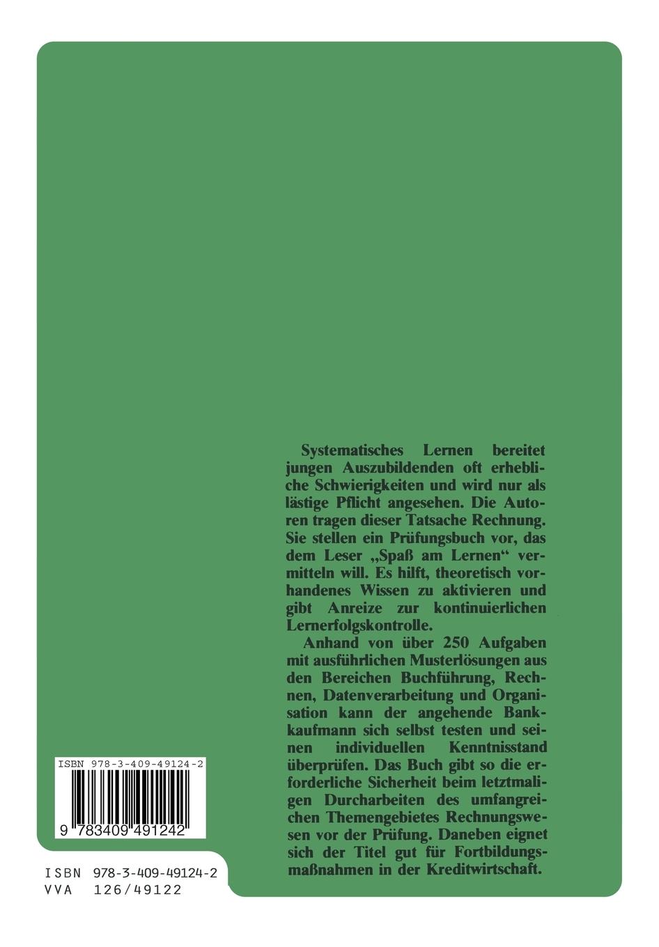 Rückseitencover Das Rechnungswesen in der Abschlußprüfung des Bankkaufmanns